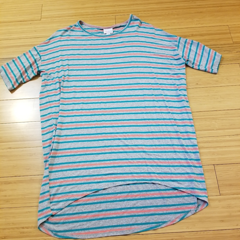 Lularoe striped Irma shirt Xs